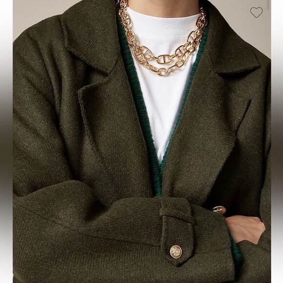 J. Crew Trench‎ coat in double-faced Italian wool $368 Size XS - Picture 3 of 14